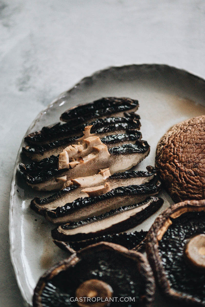 Roasted portobello mushroom close-up