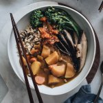 Vegan Japanese Curry Rice in bowl