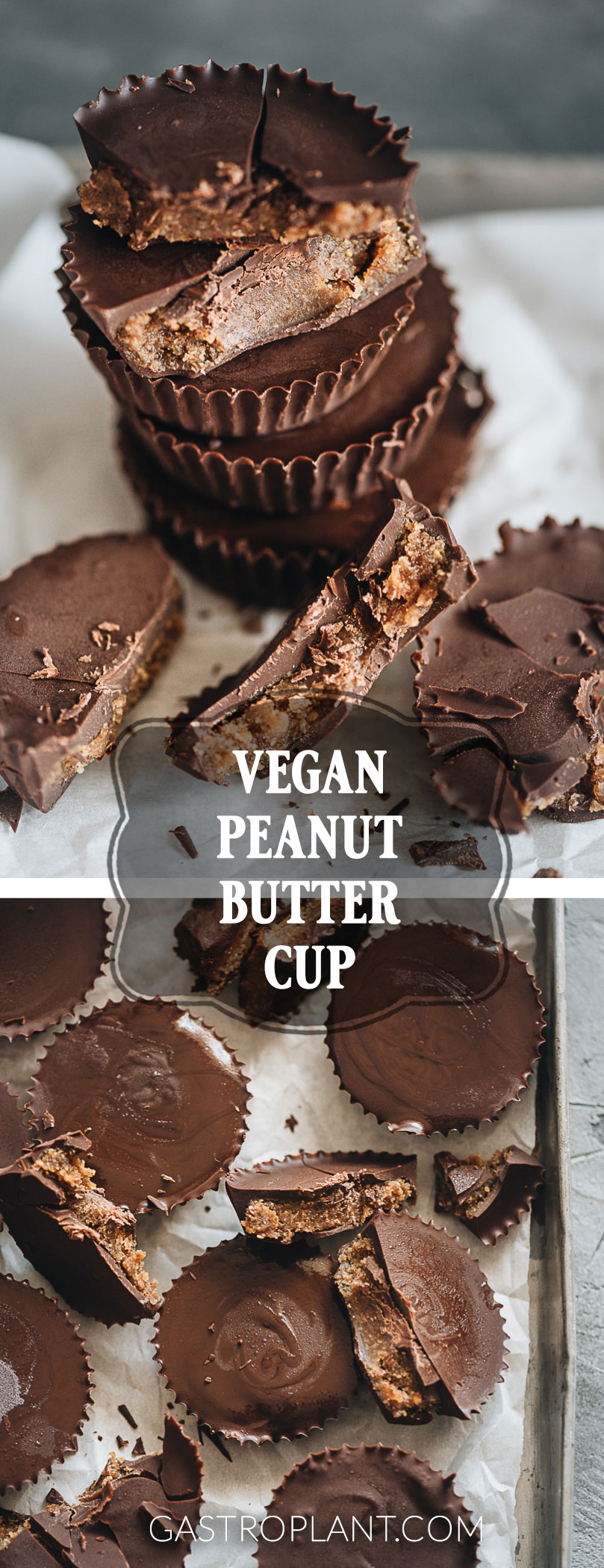 Miso peanut butter cups collage