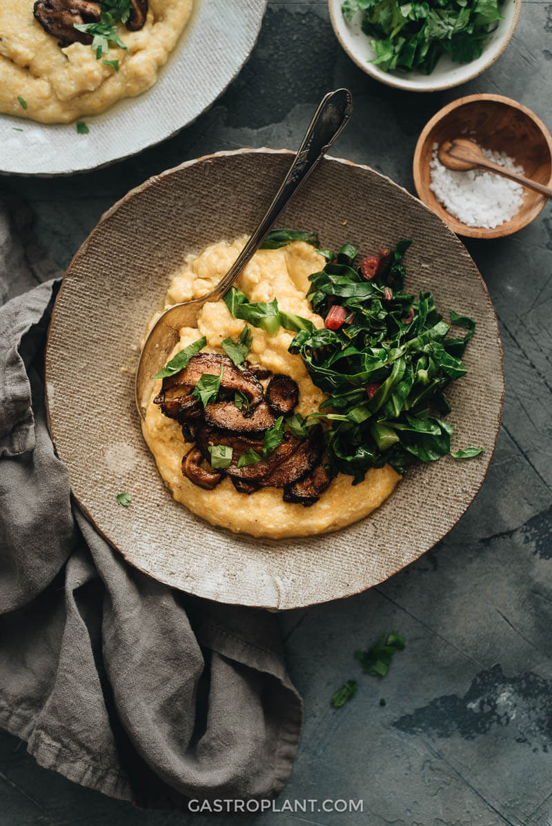 Easy vegan cheese grits