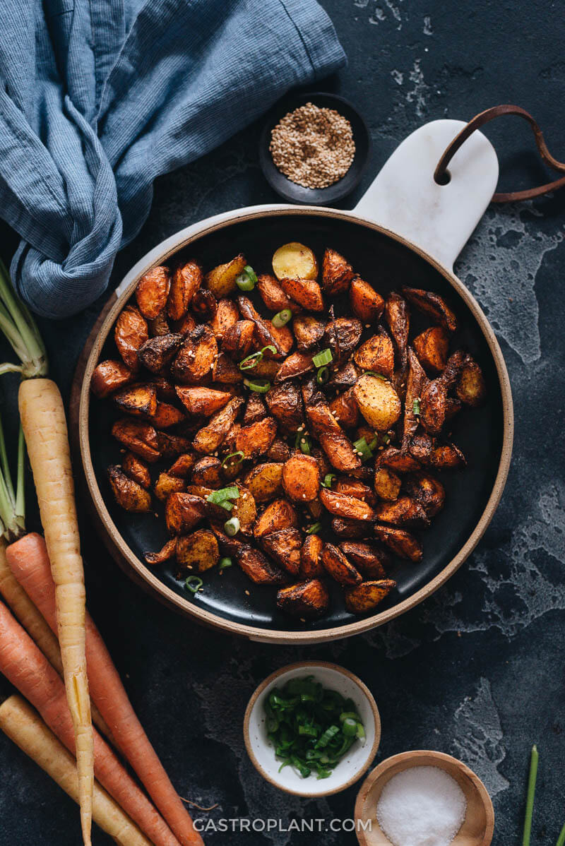 Easy healthy spiced air fryer carrots
