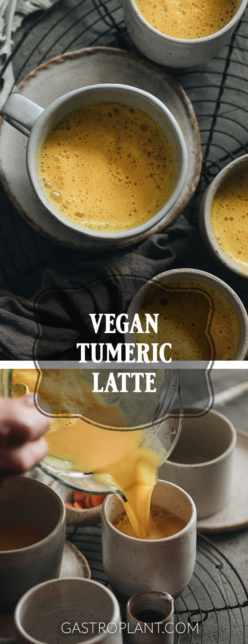 Easy golden vegan turmeric latte