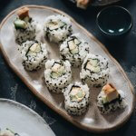 Vegan Lemon Tofu Sushi Rolls with Cucumber