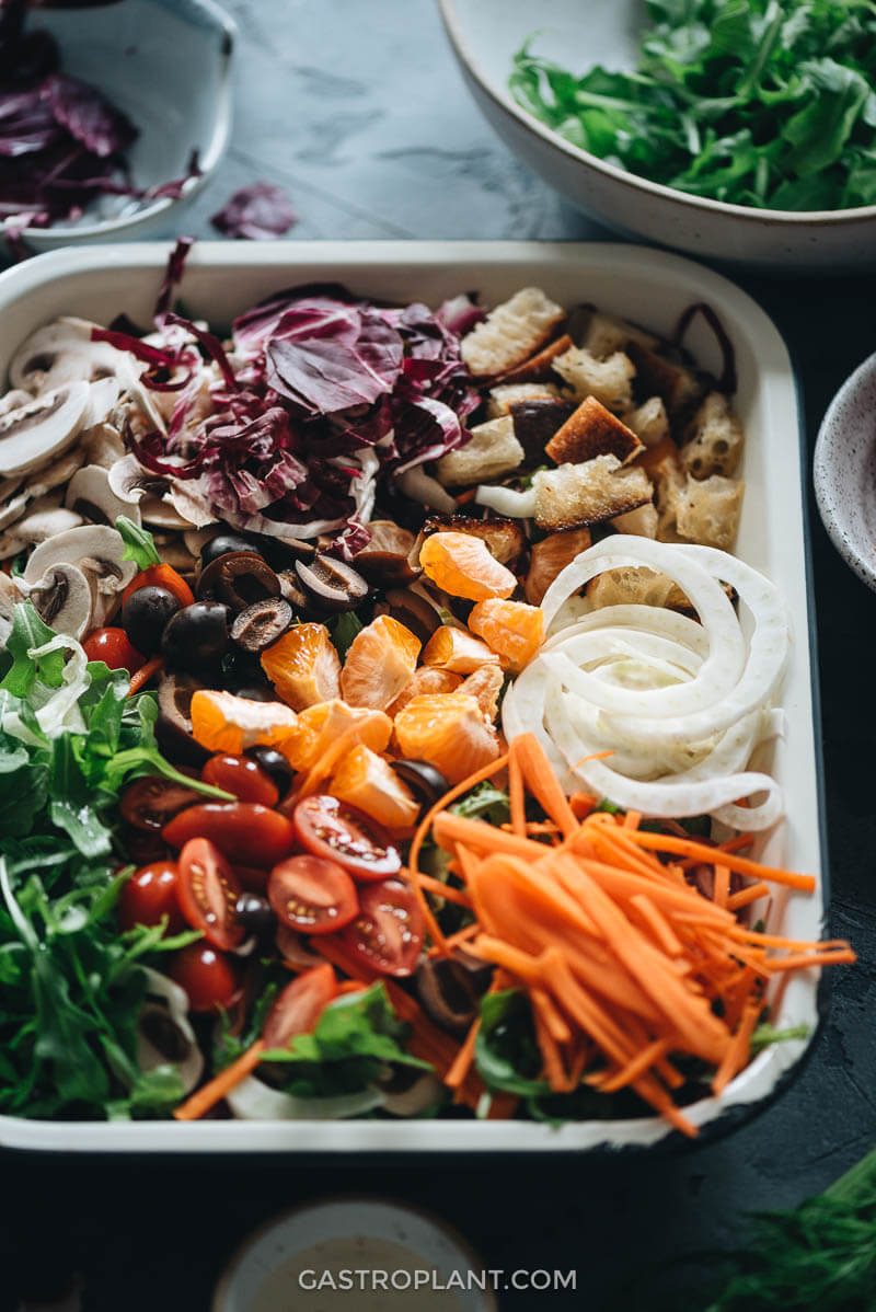 Oil-Free Italian Fennel and Radicchio Salad