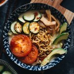 Easy Vegan Soy Milk Ramen Noodle Soup