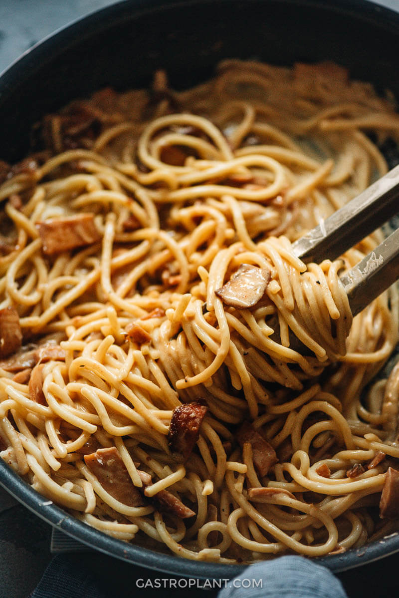 Vegan Spaghetti Carbonara