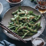 Smoky spicy edamame snack square