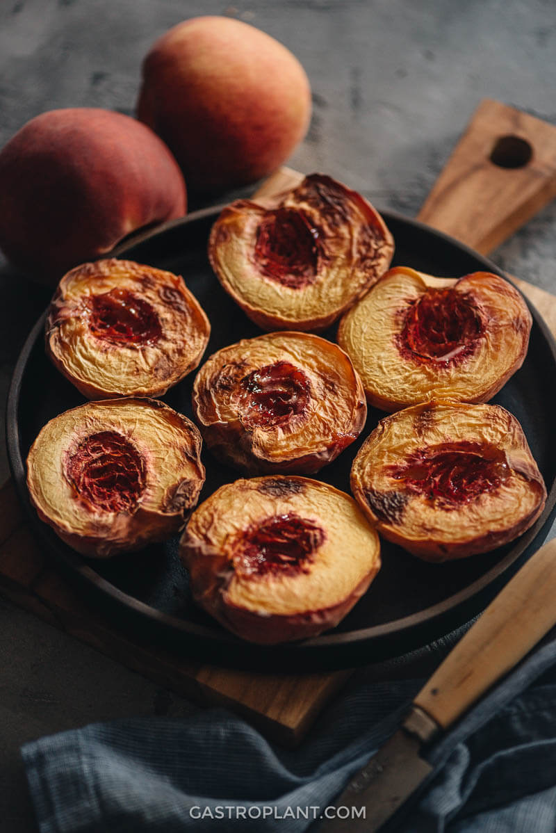 Easy healthy air fryer peaches