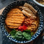 Curry Katsu Ramen in a Bowl