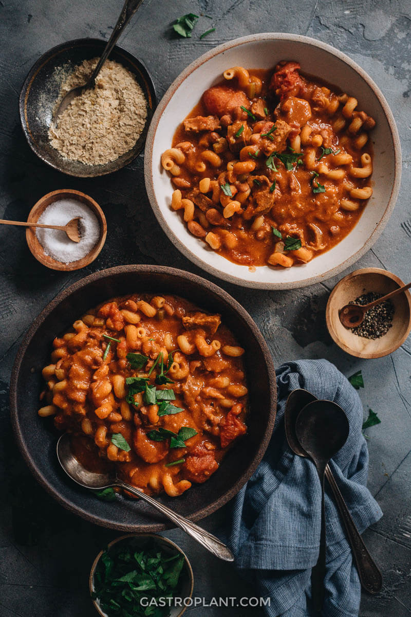 Vegan Pasta e Fagioli - Gastroplant