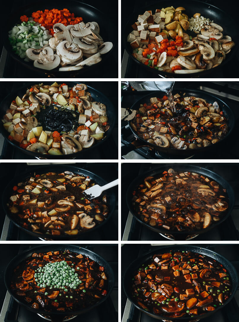 How to cook plant-based Korean fermented black bean sauce noodles